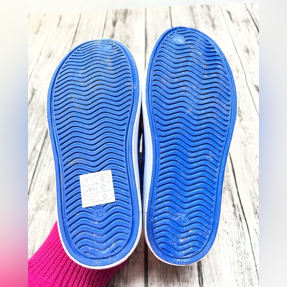 Skechers Foamies Aqua Surge Water Shoes Blue and Orange with Charms Child Sz 13 - Picture 5 of 6